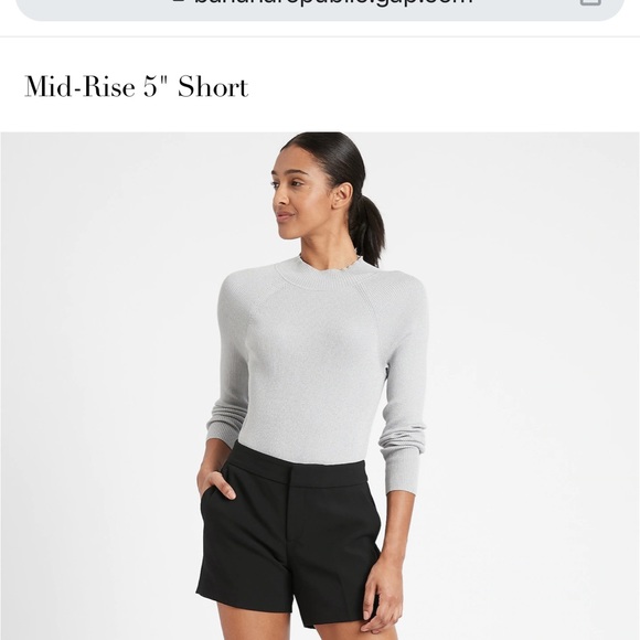 EUC- Banana Republic Mid Thigh Classic Shorts SZ 4 - Picture 7 of 11